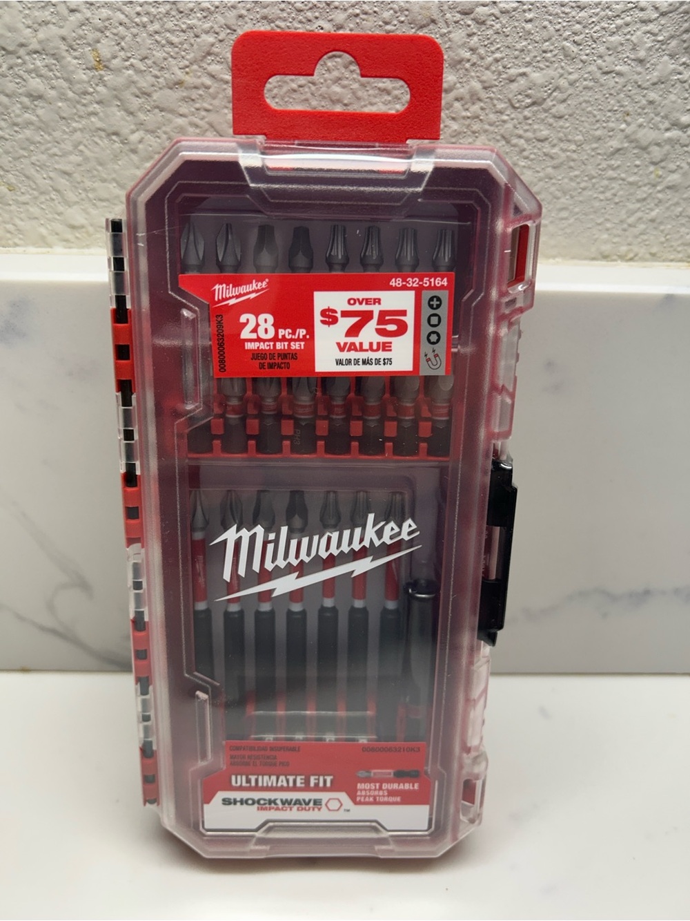 Milwaukee Shockwave 28-Piece Impact Bit Set - Red/Black